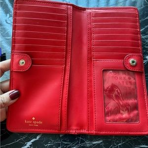 Red wallet kate spade
